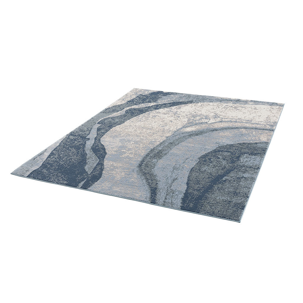 Abstract Wave Area Rug 5x7'