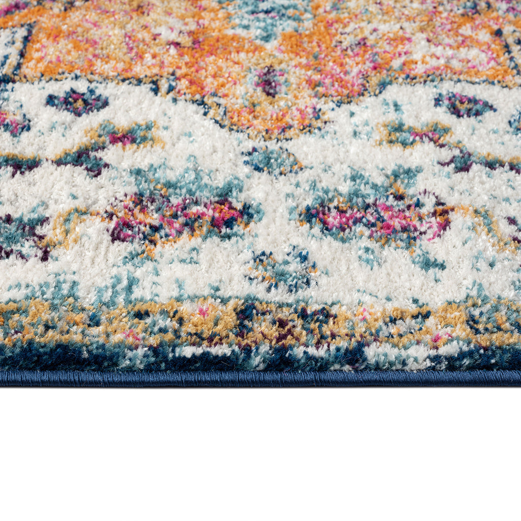 Boho Medallion Woven Area Rug 8x10'