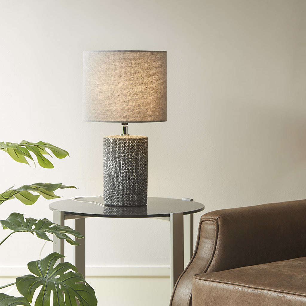 Embossed Ceramic Table Lamp