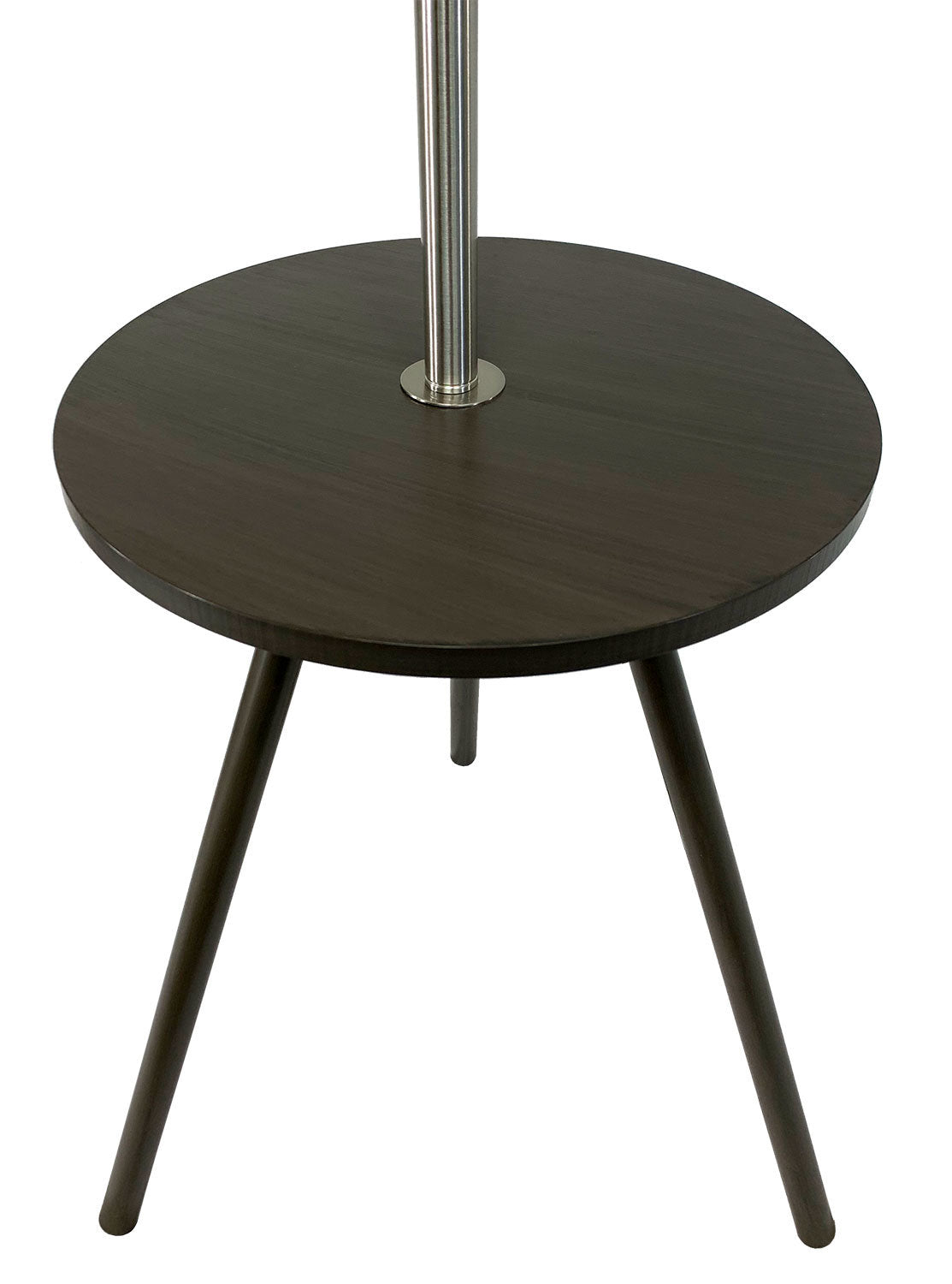 Round Sofa Side Table with Lamp and Power Station 57"