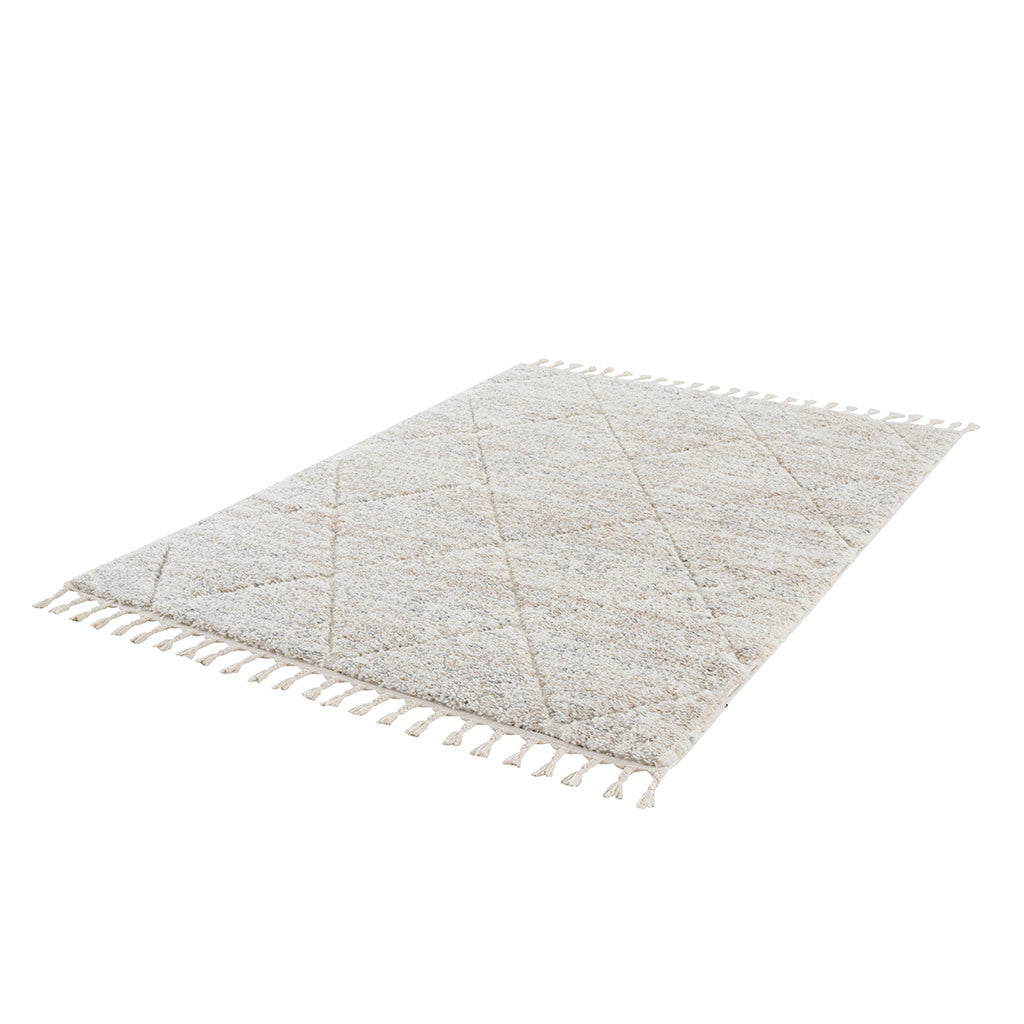 Talas Trellis Area Rug in Cream 5x7'