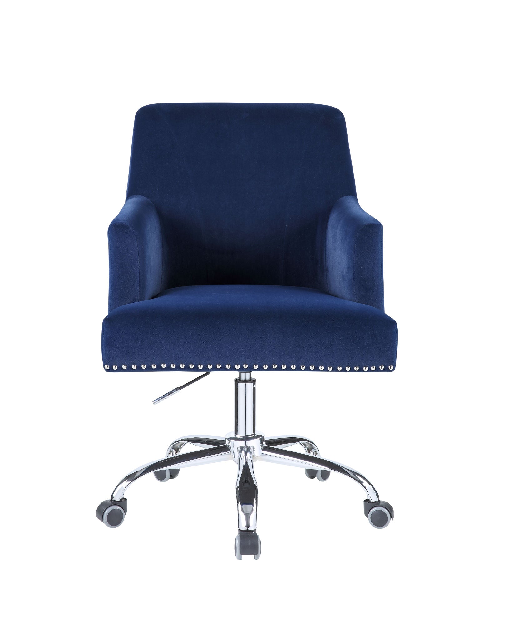 Office Chair in Blue Velvet