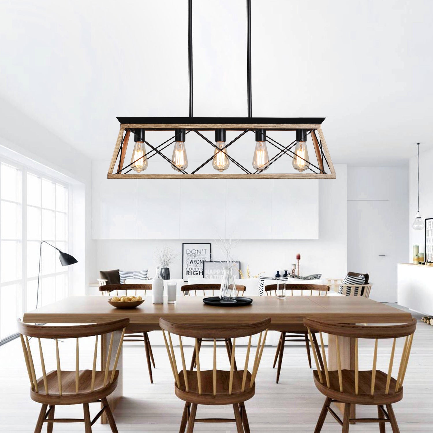 5 Light Farmhouse Chandeliers For Dining Room