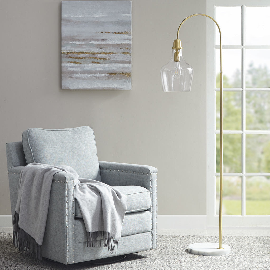 Arched Floor Lamp Marble Base