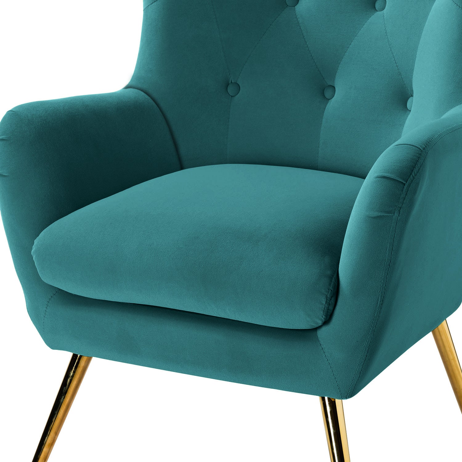 Armchair in Blue Velvet