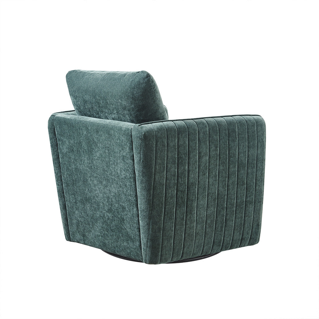 Green Velvet Swivel Chair