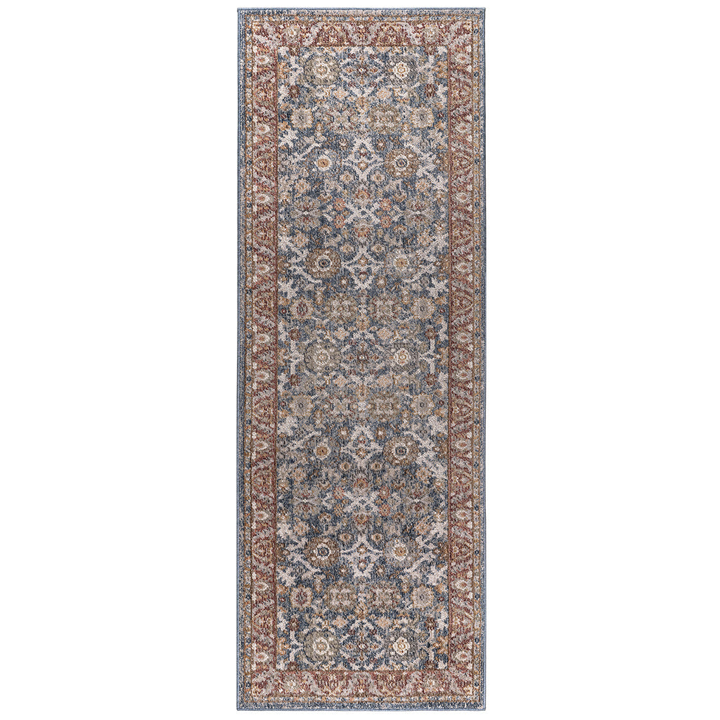 Persian Bordered Traditional Woven Area Rug 3x8'