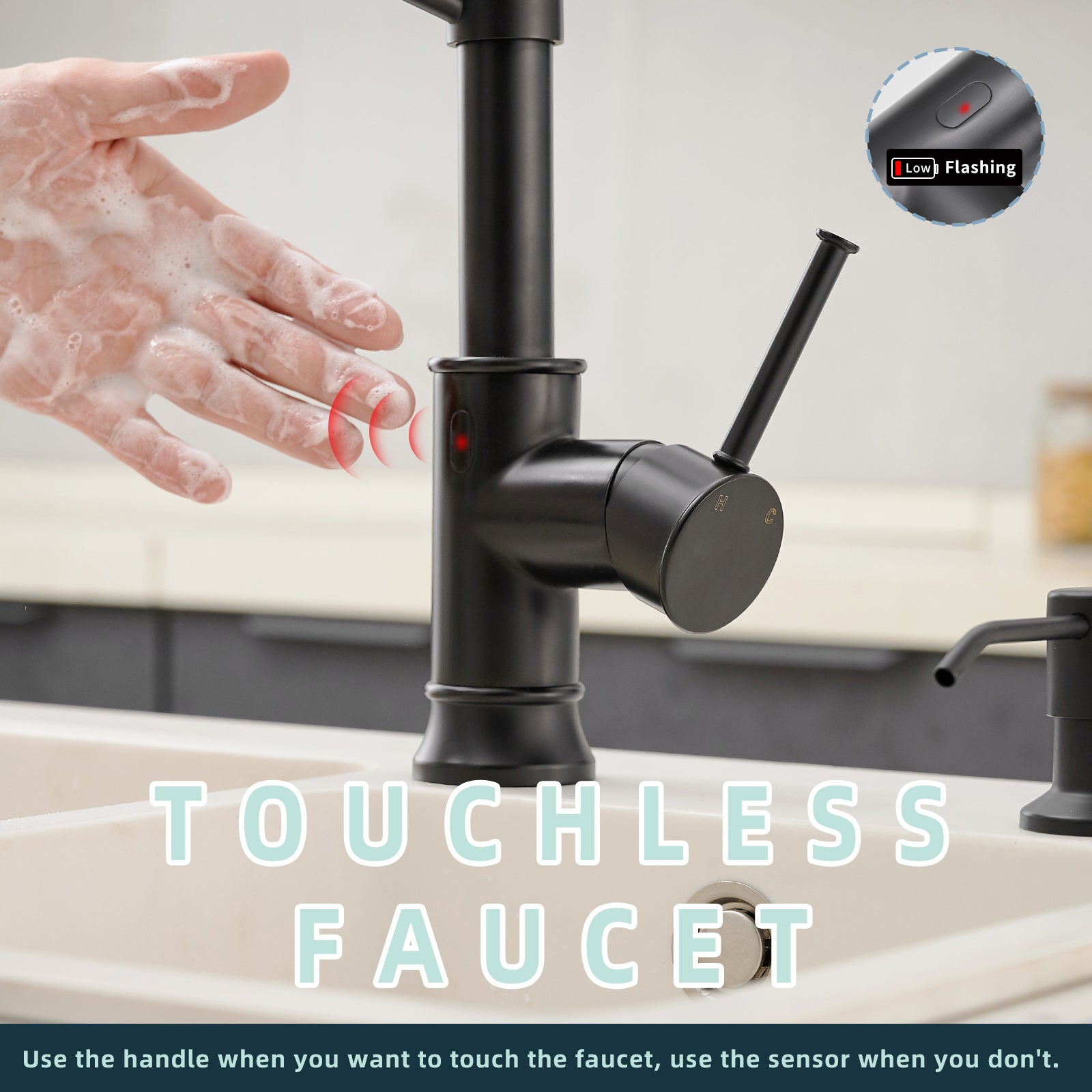 Smart Touch Pull Down Kitchen Faucet