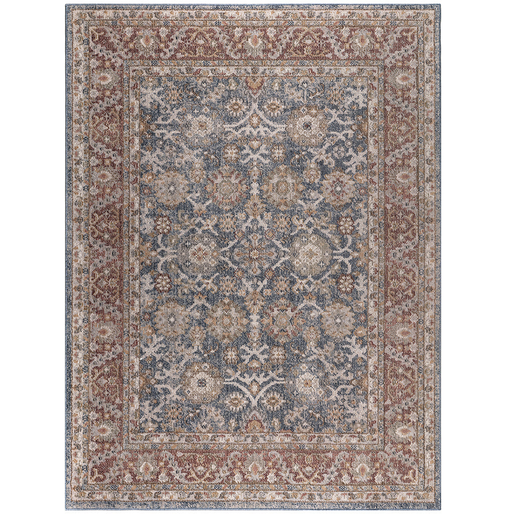 Persian Bordered Traditional Woven Area Rug 5x7'
