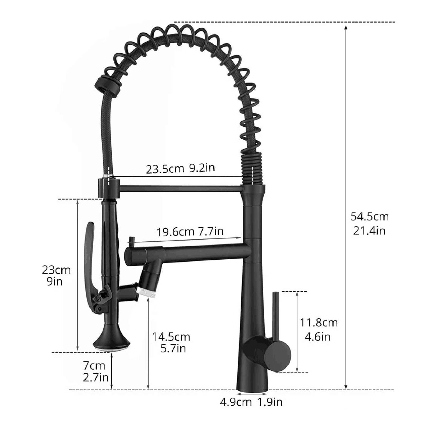 Pull Down Kitchen LED Faucet with Sprayer