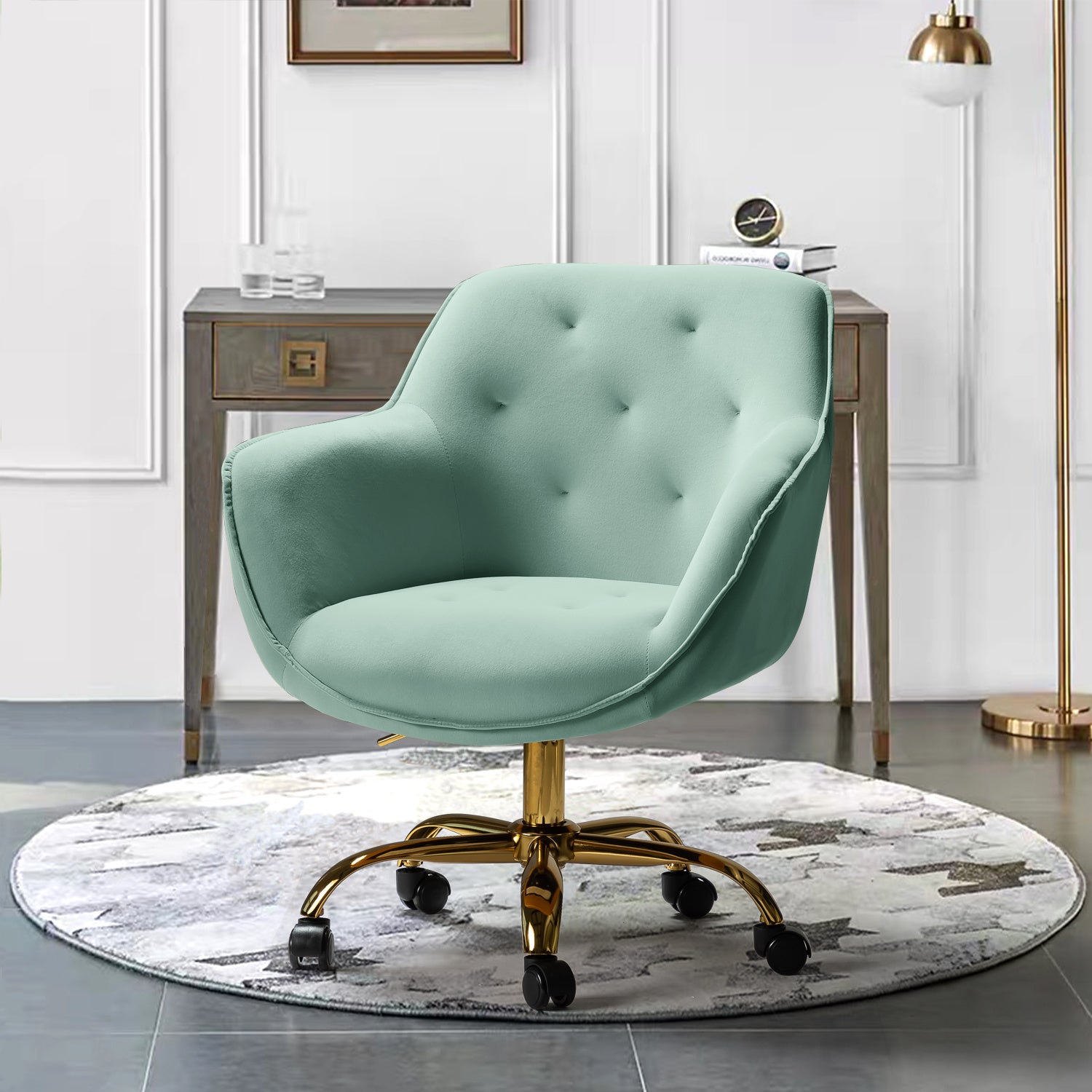 Sage Green Velvet Chair