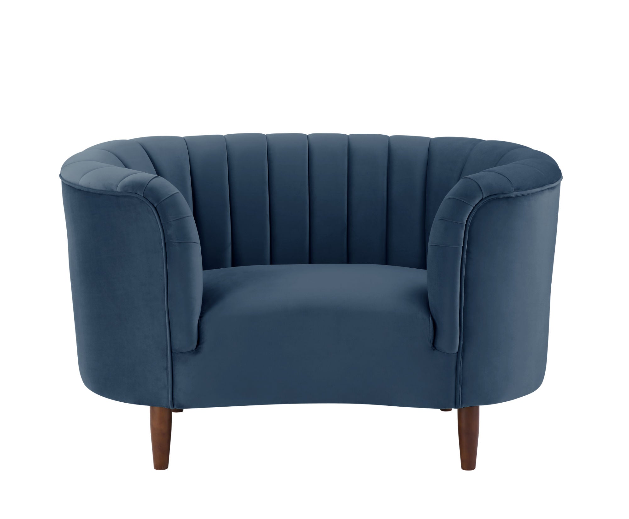 Armchair in Blue Velvet