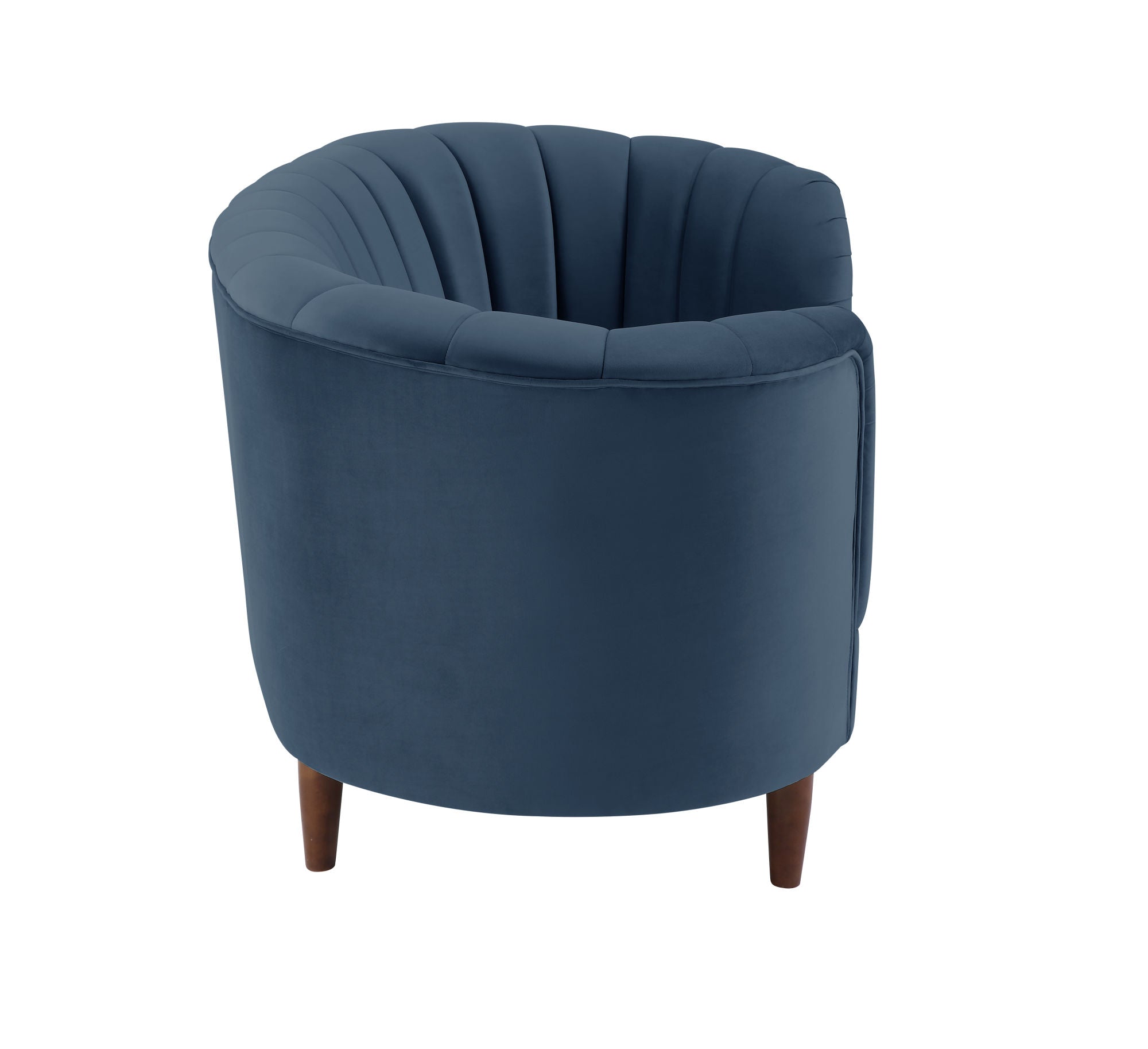 Armchair in Blue Velvet