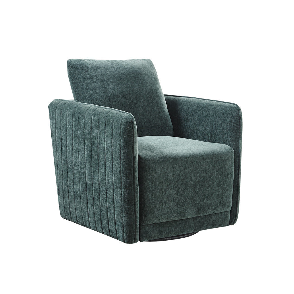 Green Velvet Swivel Chair