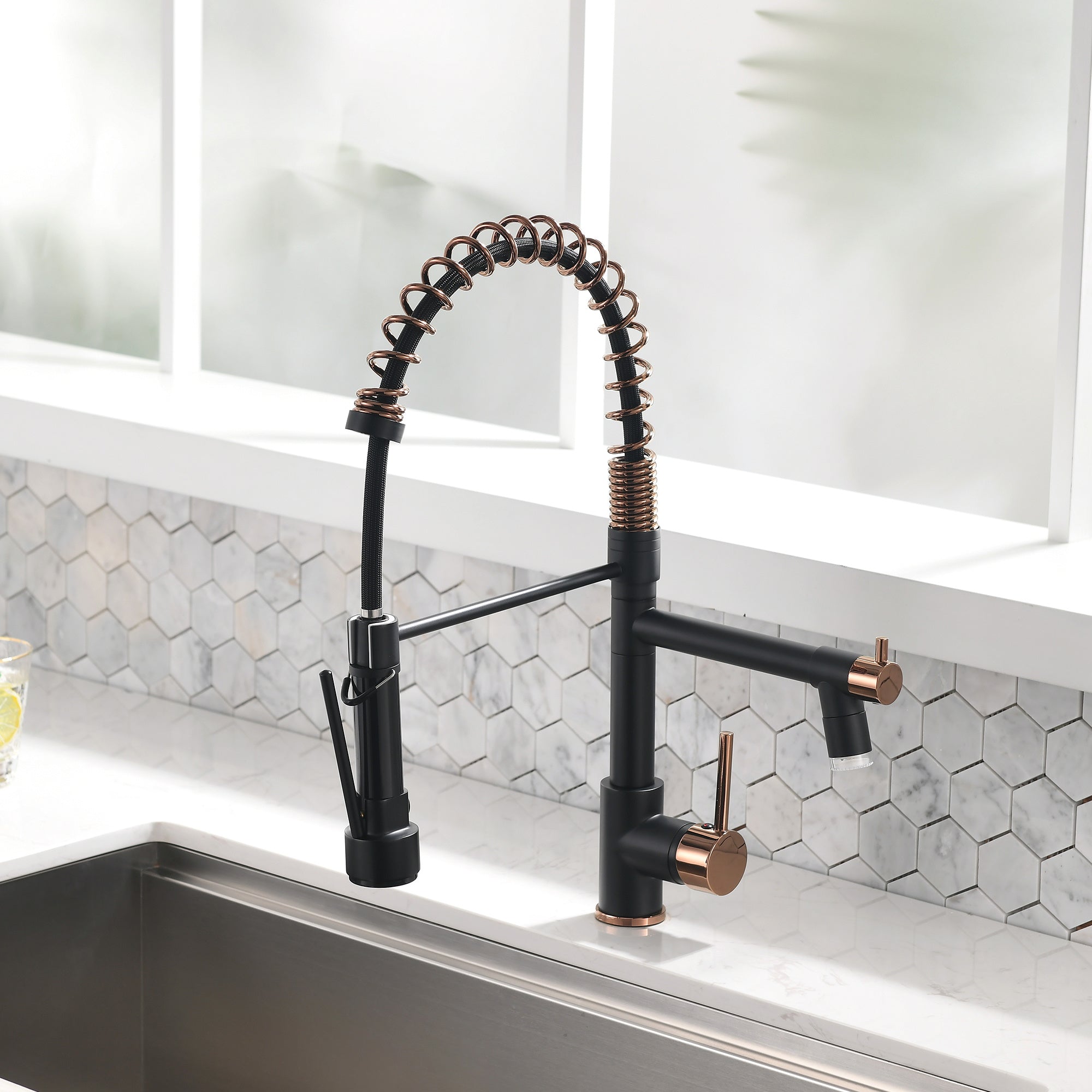 Pull Down Kitchen Faucet with Sprayer