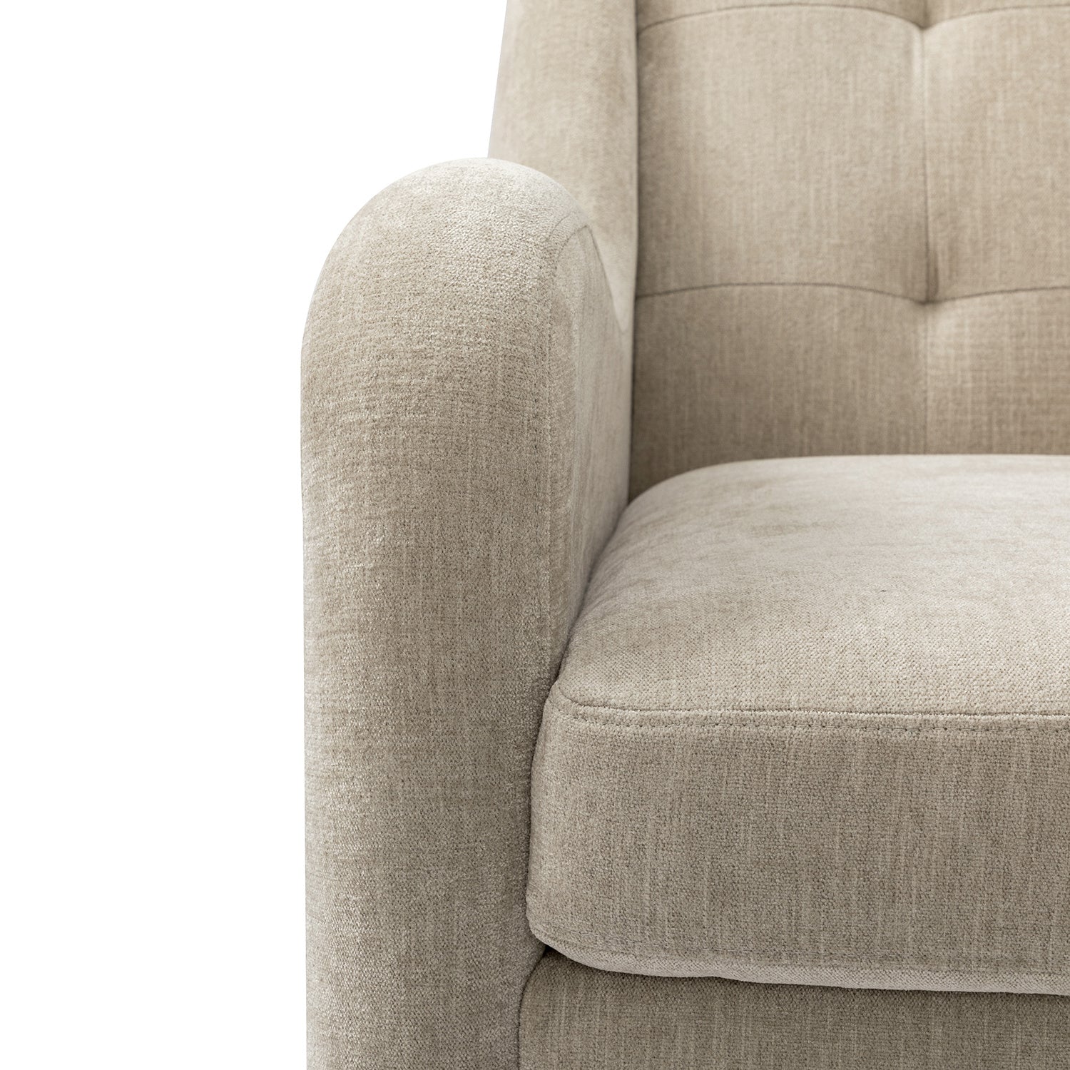 Armchair in Light GrayFabric