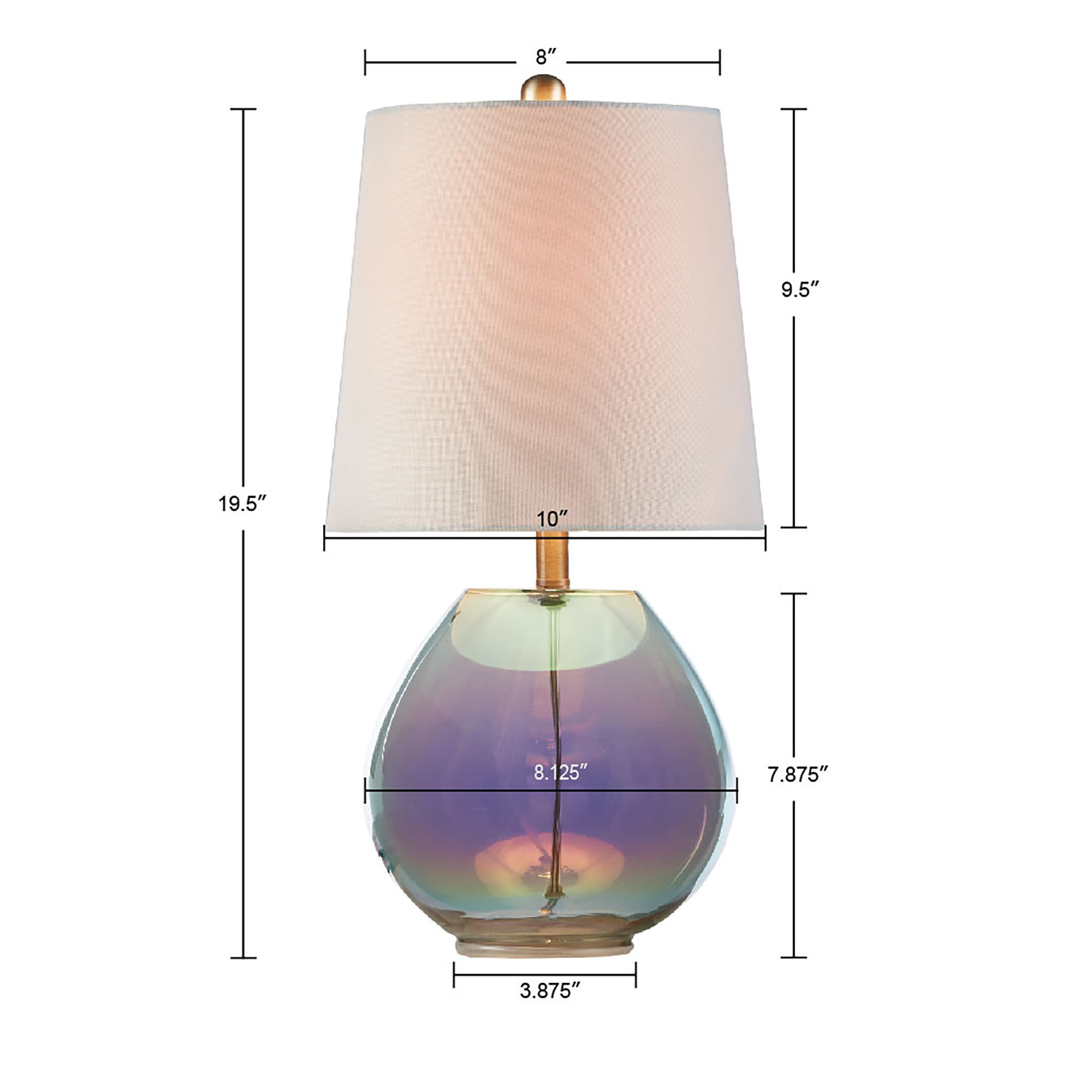 Iridescent Table Lamp