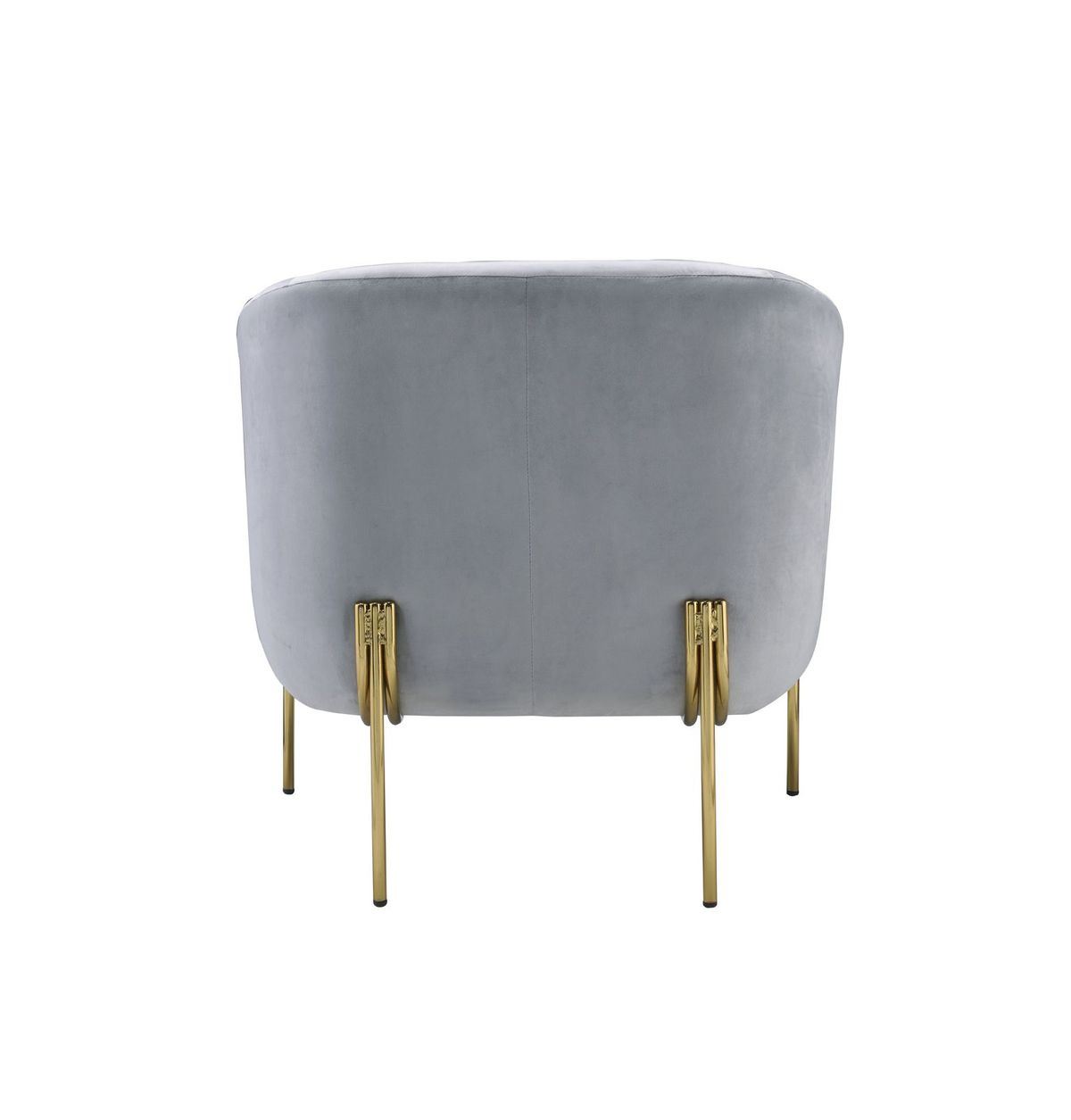 Armchair in Gray Velvet