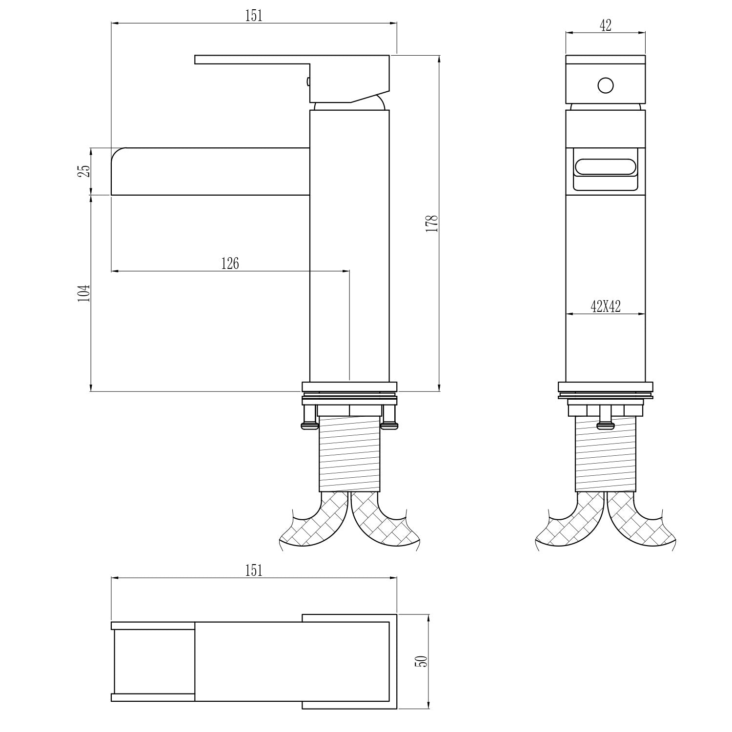 Single Handle Bathroom Faucets