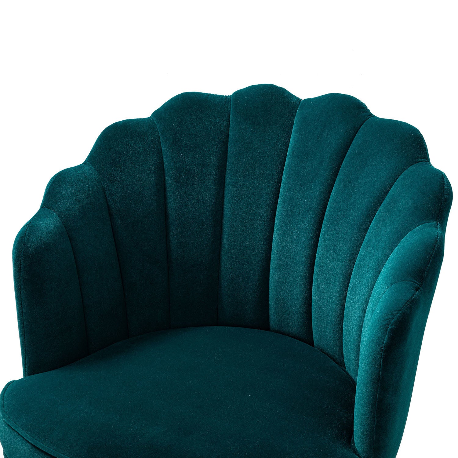 Office Chair in Blue Velvet