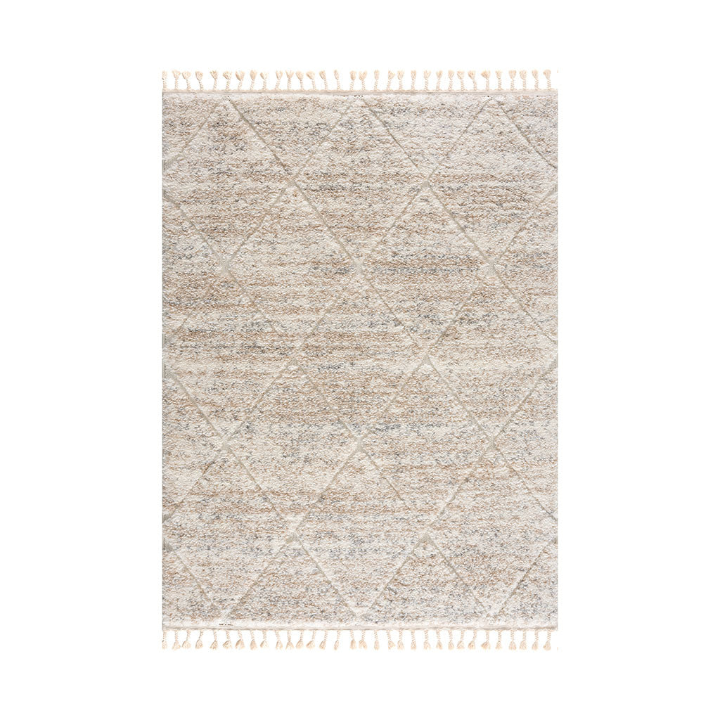 Talas Trellis Area Rug in Cream 5x7'