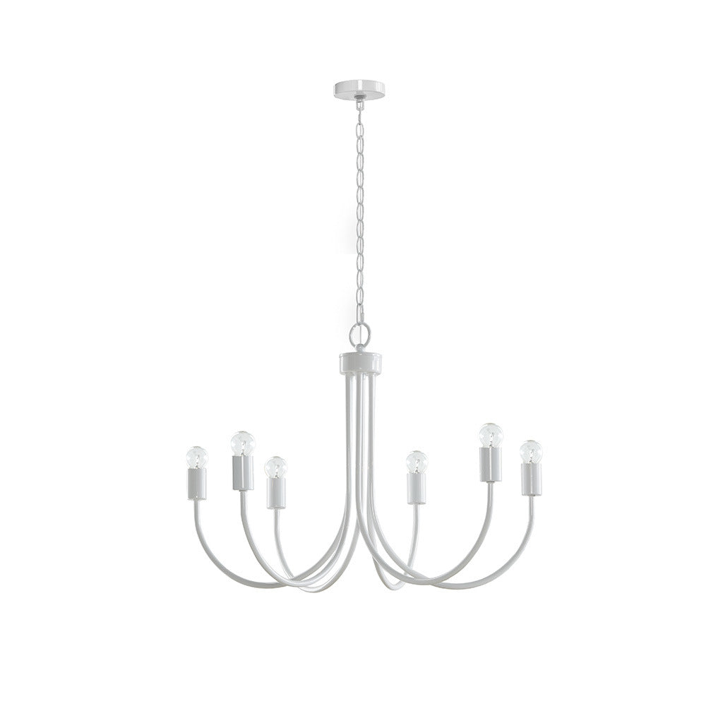 6 Light Metal Chandelier