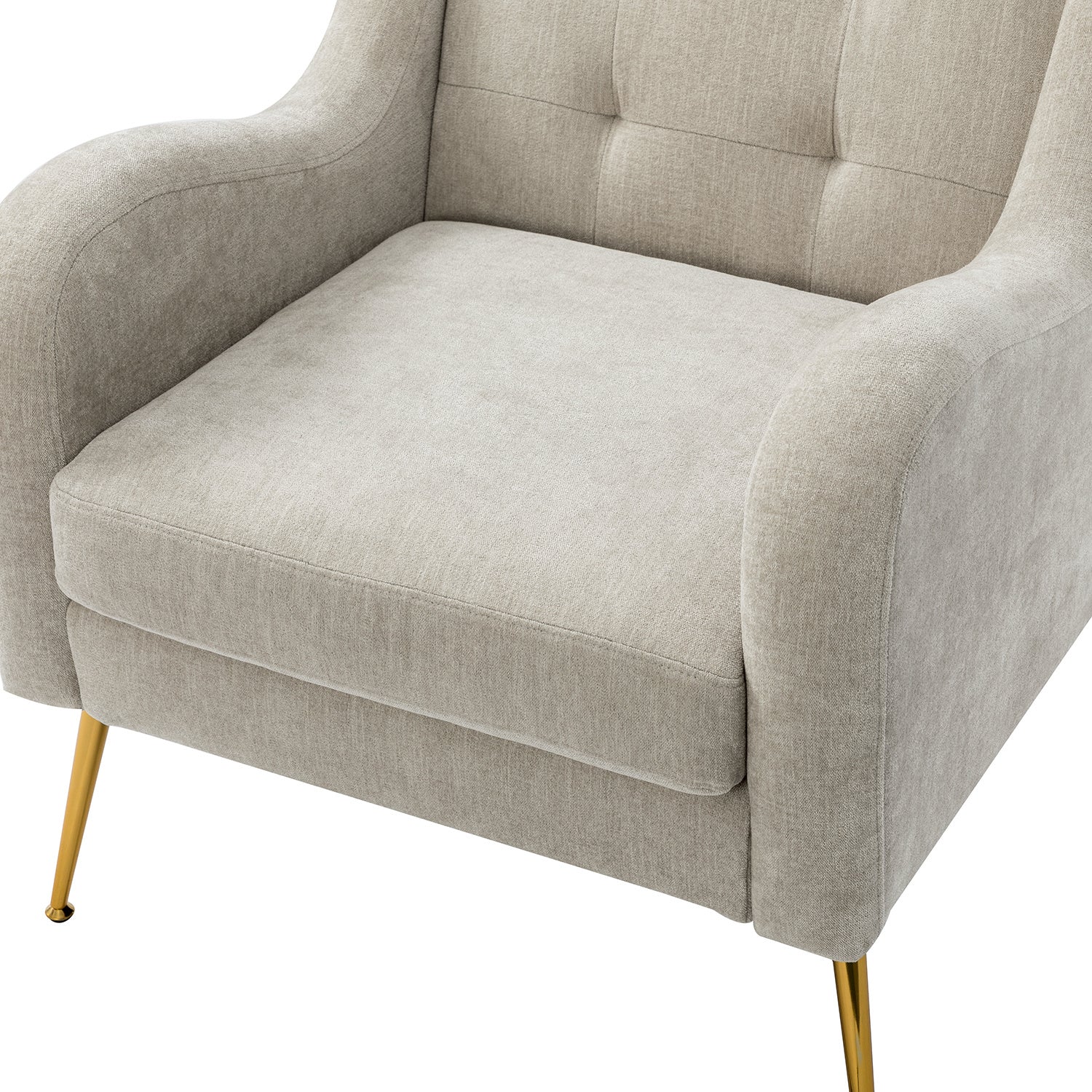 Armchair in Light GrayFabric