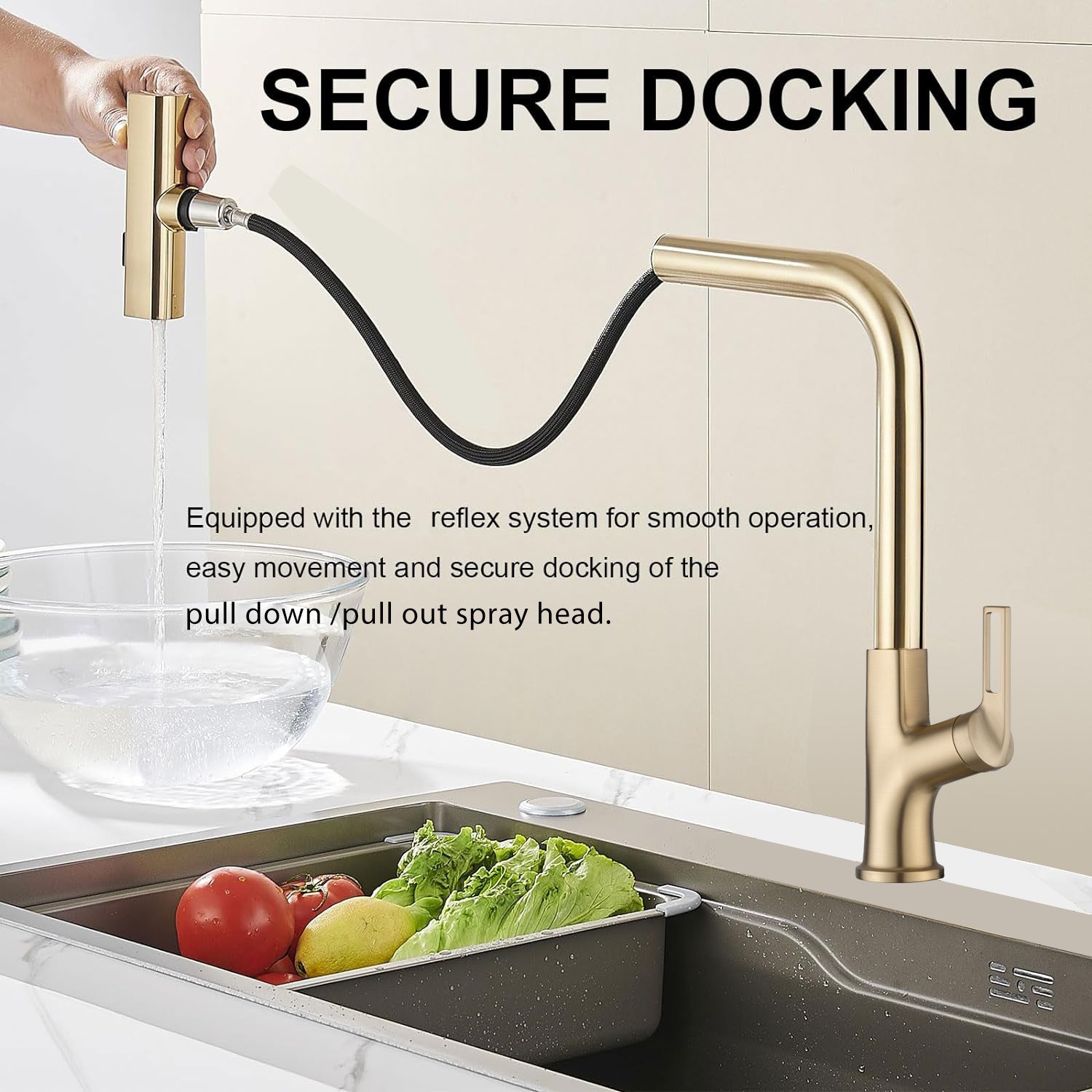 Kitchen Waterfall Faucet