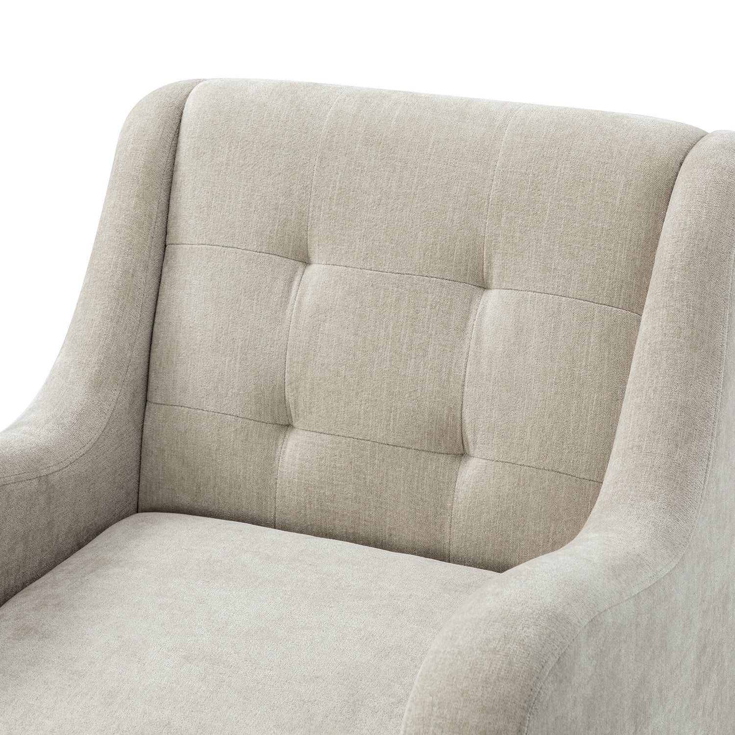 Armchair in Light GrayFabric