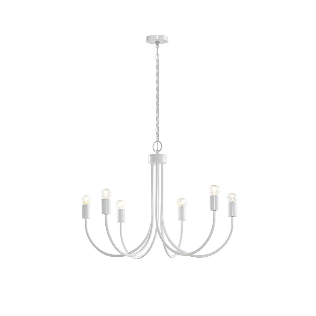 6 Light Metal Chandelier