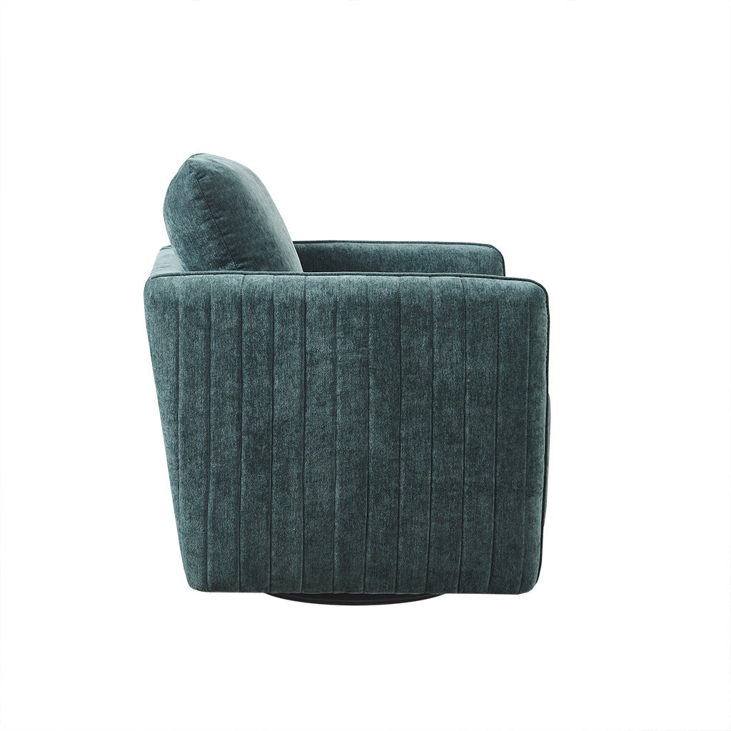 Green Velvet Swivel Chair